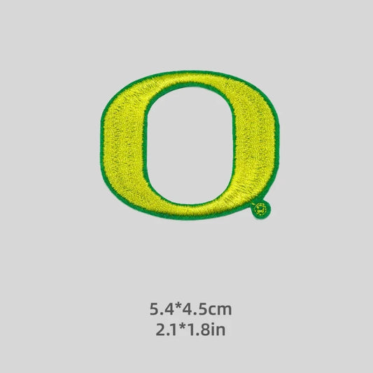 10 pcs NCAA Patches University and College Iron on Embroidery Patches for Cap