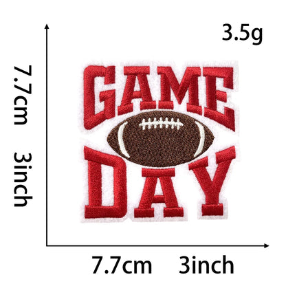 Sport 3IN Football Game Day Embroidery Patch - Clpatch