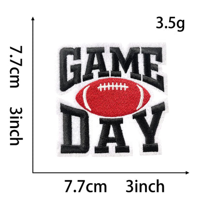 Sport 3IN Football Game Day Embroidery Patch - Clpatch