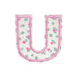Floral Letter 5cm Patch Sets Easy-to-Use Iron-on Style
