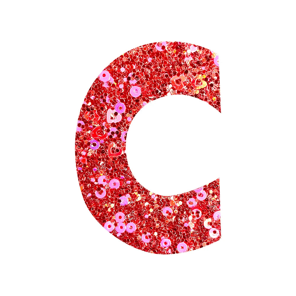 Bling DIY Iron-On Patches A-Z Alphabet