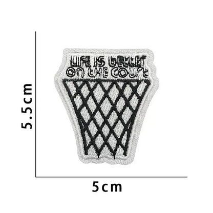 Wholesale Sport Basketball Iron-On Embroidery Patches