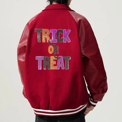 Halloween Trick or Treat Sequin Letter Patch big patch