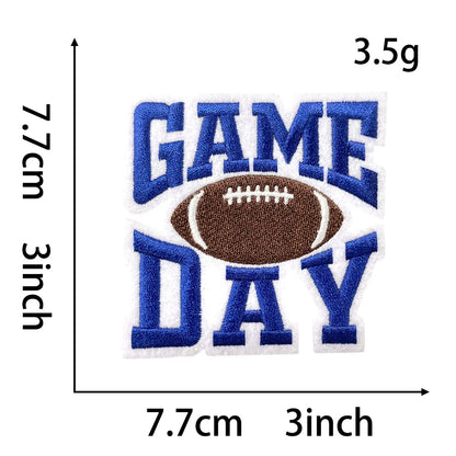 Sport 3IN Football Game Day Embroidery Patch - Clpatch