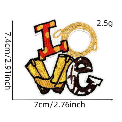 Western Style Iron-On Dolly Logo Design Badges Fabric Tucker Hat Clothing