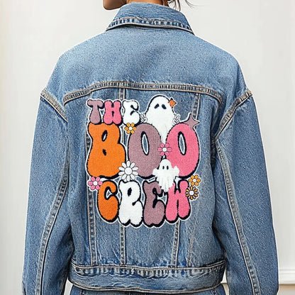 Halloween boo vibes big patches