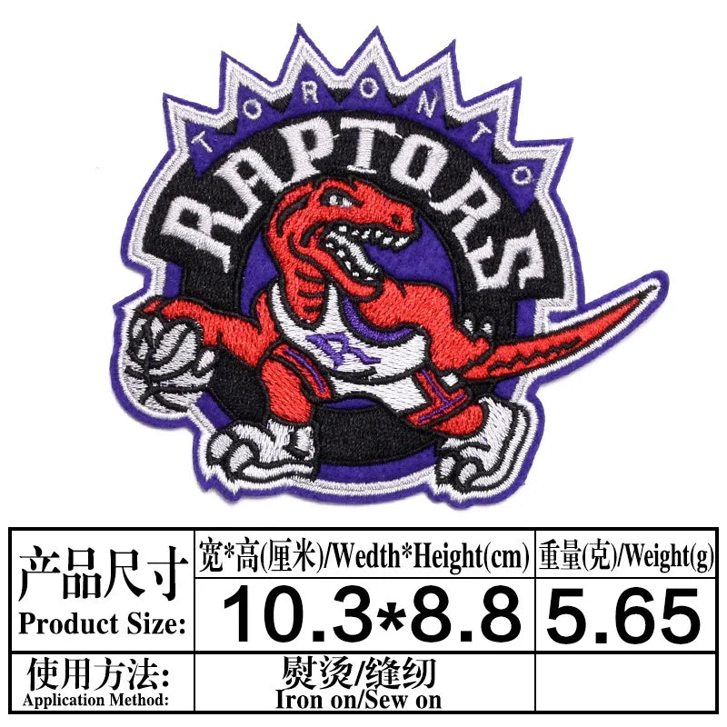 Basketball Team Patch Heat Press Sports Basketball Club logo Iron on Patches for Basketball