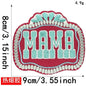 Wholesale Hat Personalization Small Embroidered Patches Game Day MAMA Trucker Hat Patches Iron on for Mama Women Backpacks