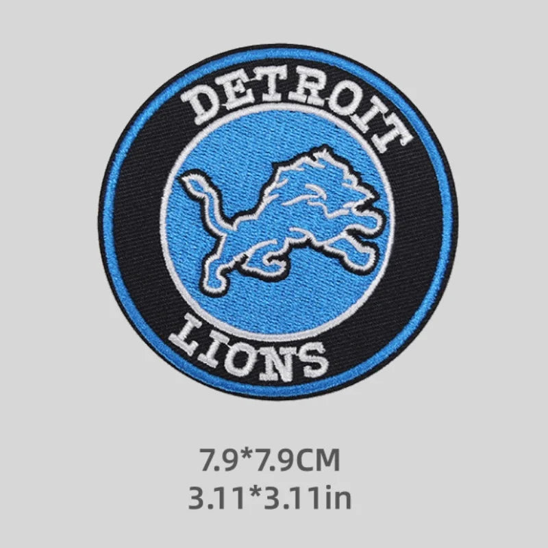 Lions Logo Patch Iron on NFL Football Team