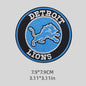 Lions Logo Patch Iron on NFL Football Team