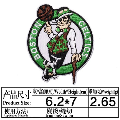 Basketball Team Patch Heat Press Sports Basketball Club logo Iron on Patches for Basketball