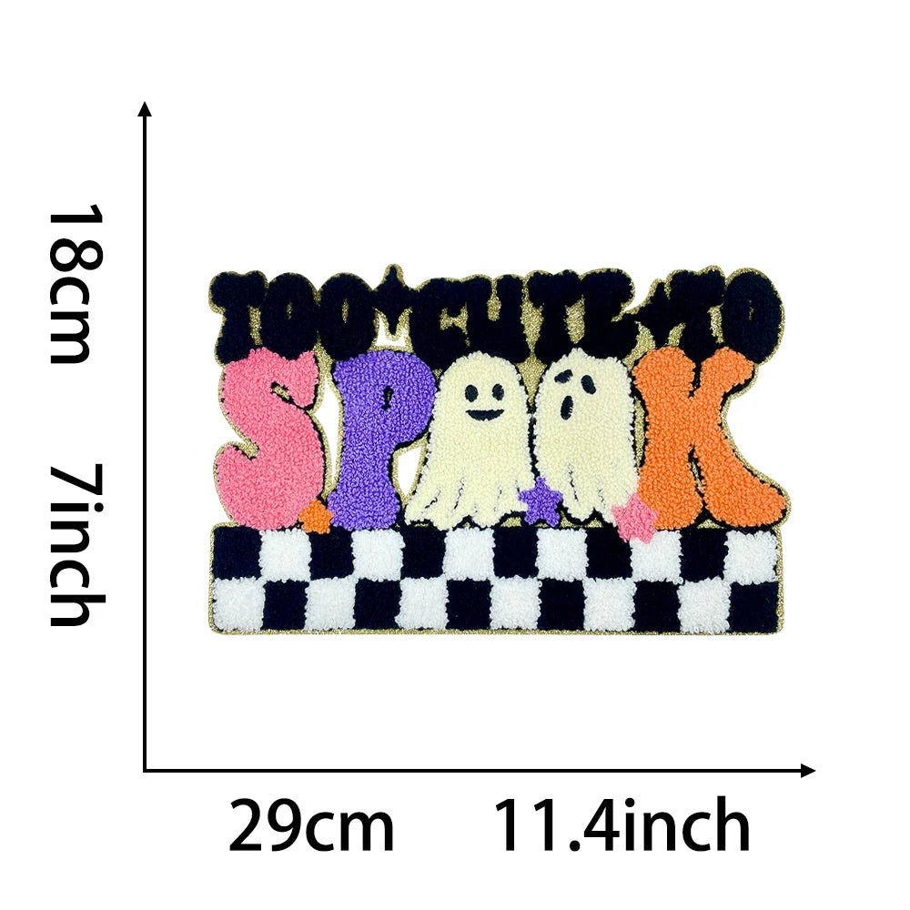 Halloween boo vibes big patches