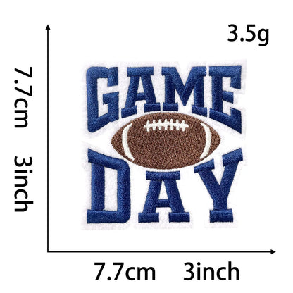 Sport 3IN Football Game Day Embroidery Patch - Clpatch