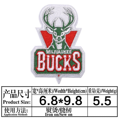 Basketball Team Patch Heat Press Sports Basketball Club logo Iron on Patches for Basketball