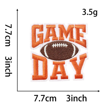 Sport 3IN Football Game Day Embroidery Patch - Clpatch