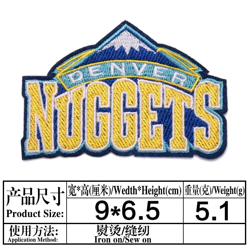 Basketball Team Patch Heat Press Sports Basketball Club logo Iron on Patches for Basketball