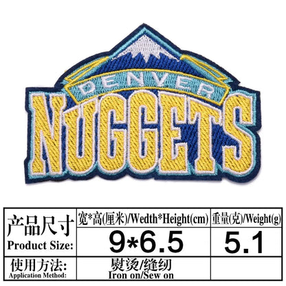 Basketball Team Patch Heat Press Sports Basketball Club logo Iron on Patches for Basketball