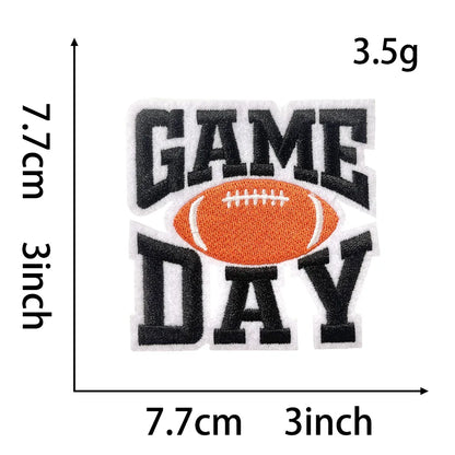 Sport 3IN Football Game Day Embroidery Patch - Clpatch