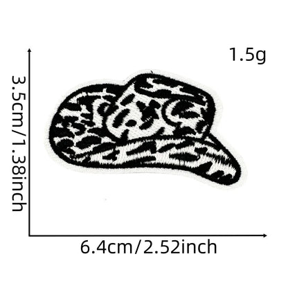 Western Style Iron-On Dolly Logo Design Badges Fabric Tucker Hat Clothing