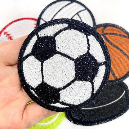 6 Sports Patches Basketball Football and Baseball Patches