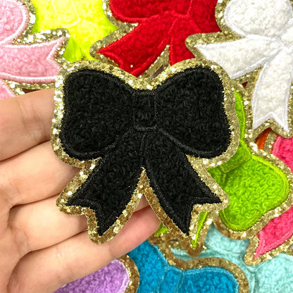 Chenille Bow  Patches