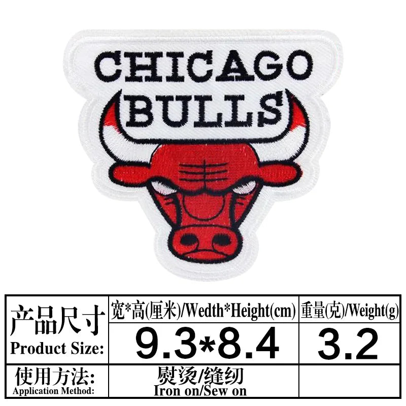 Basketball Team Patch Heat Press Sports Basketball Club logo Iron on Patches for Basketball