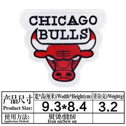 Basketball Team Patch Heat Press Sports Basketball Club logo Iron on Patches for Basketball