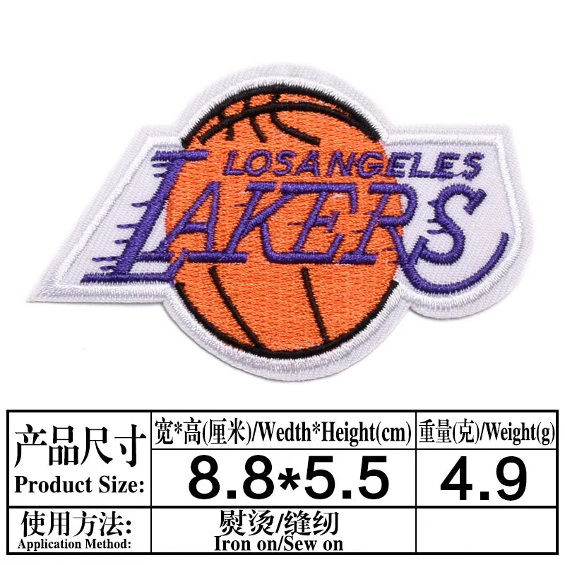Basketball Team Patch Heat Press Sports Basketball Club logo Iron on Patches for Basketball
