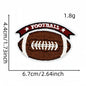 3 pcs Football Patches Hats Iron-On with Love for Football