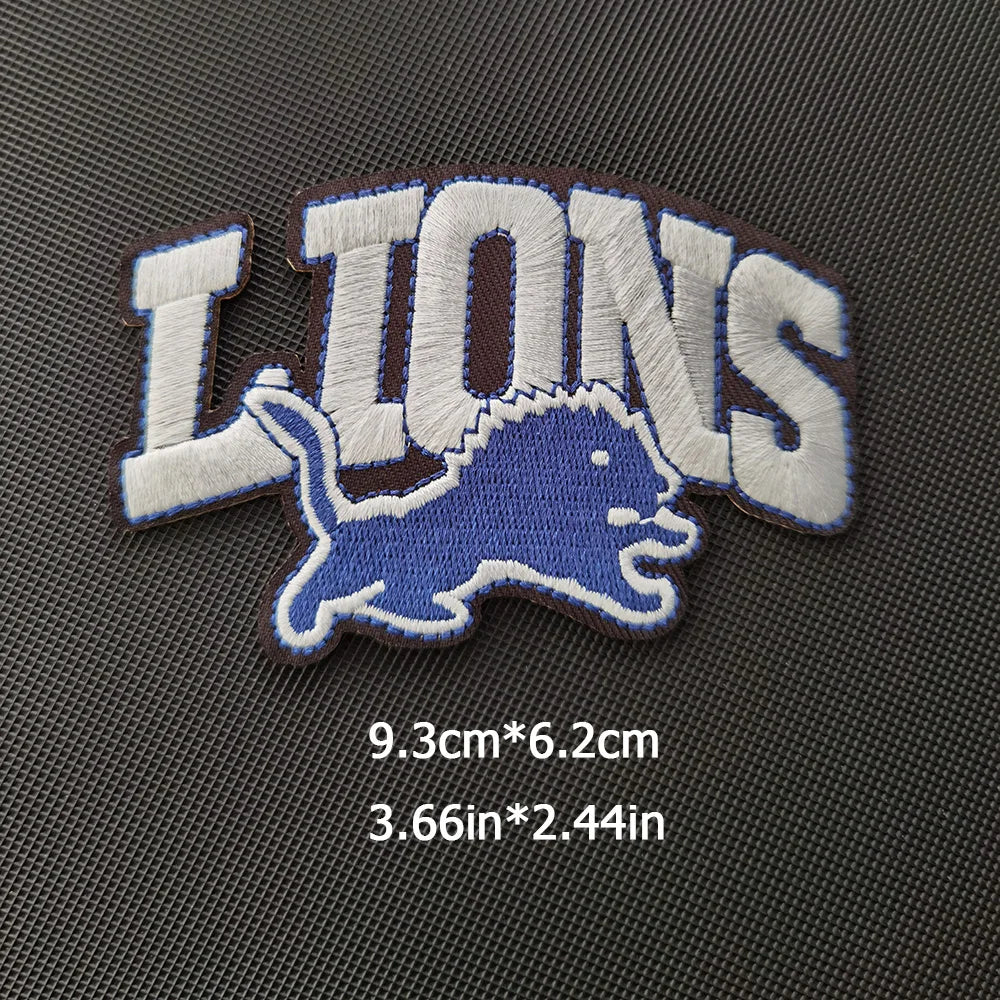 Lions Logo Patch Iron on NFL Football Team