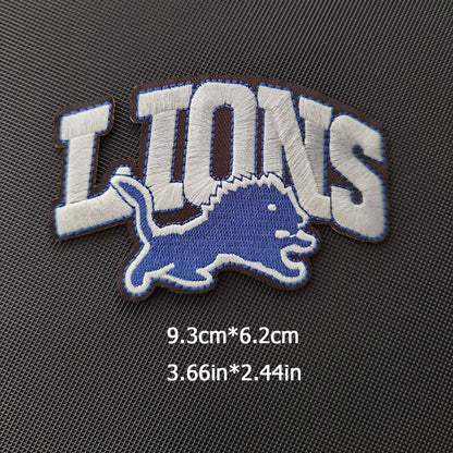 Lions Logo Patch Iron on NFL Football Team