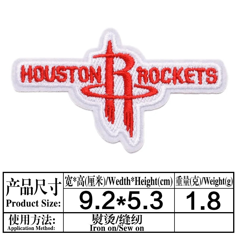 Basketball Team Patch Heat Press Sports Basketball Club logo Iron on Patches for Basketball