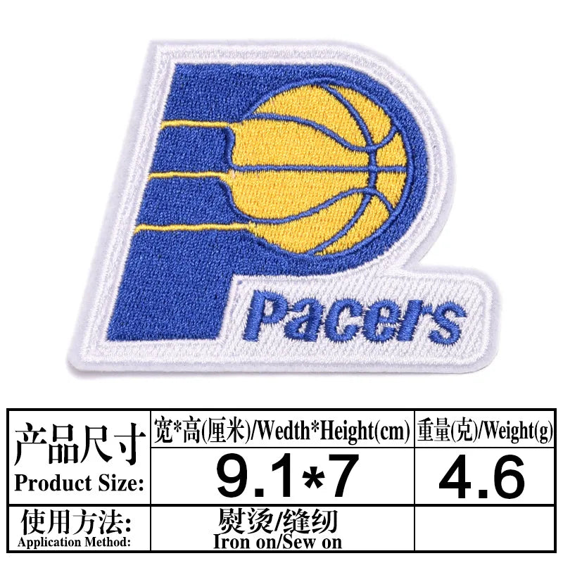 Basketball Team Patch Heat Press Sports Basketball Club logo Iron on Patches for Basketball