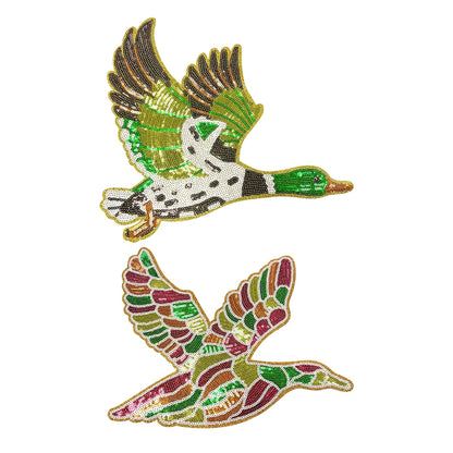 Duck big sequin patch