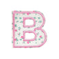 Floral Letter 5cm Patch Sets Easy-to-Use Iron-on Style
