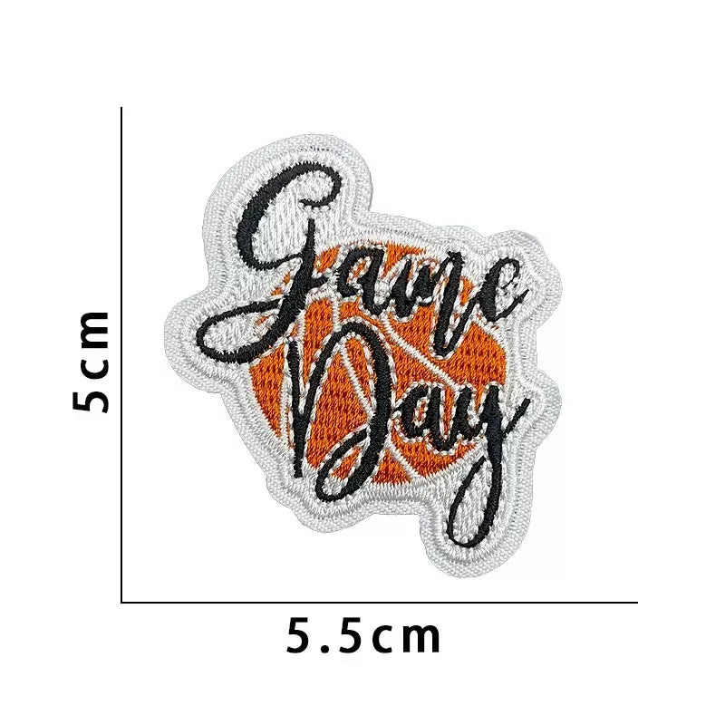 Wholesale Sport Basketball Iron-On Embroidery Patches