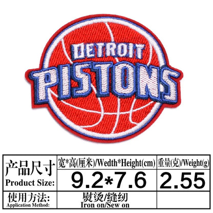 Basketball Team Patch Heat Press Sports Basketball Club logo Iron on Patches for Basketball
