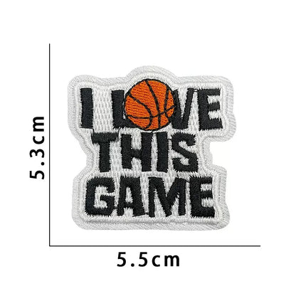 Wholesale Sport Basketball Iron-On Embroidery Patches