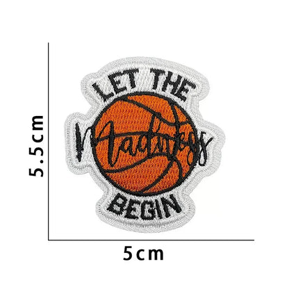 Wholesale Sport Basketball Iron-On Embroidery Patches