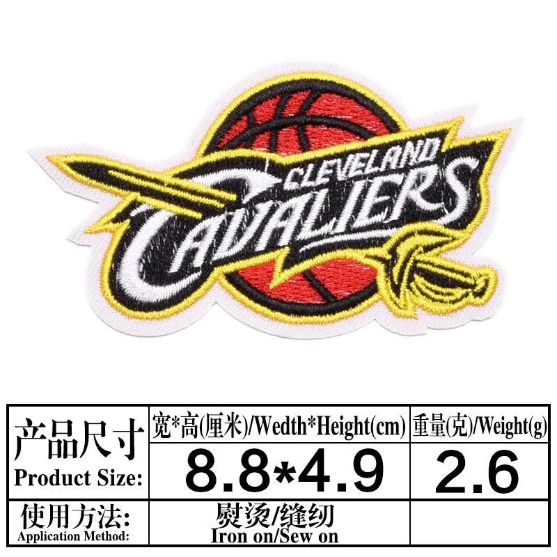 Basketball Team Patch Heat Press Sports Basketball Club logo Iron on Patches for Basketball