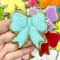 Chenille Bow  Patches