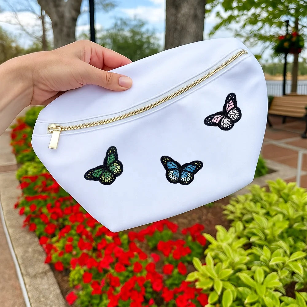 Colorful Butterfly Embroidered Patches Set