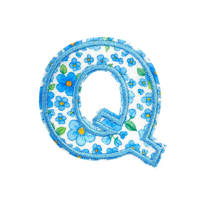 Floral Letter 5cm Patch Sets Easy-to-Use Iron-on Style