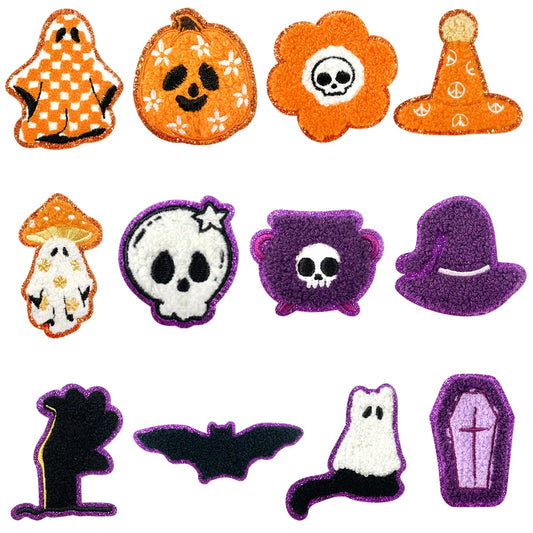 Halloween Embroidered Patches Set
