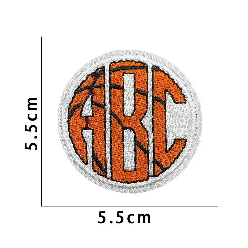 Wholesale Sport Basketball Iron-On Embroidery Patches