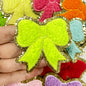 Chenille Bow  Patches