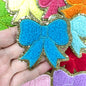 Chenille Bow  Patches