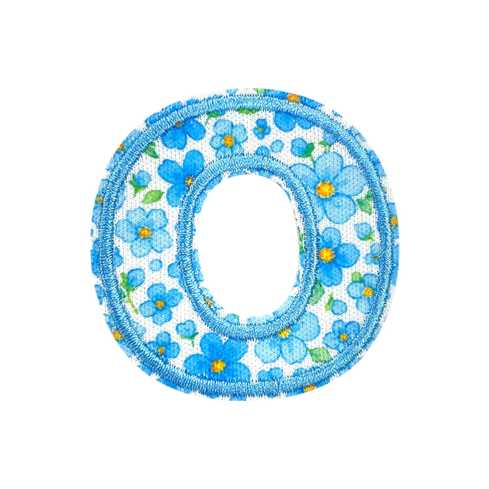 Floral Letter 5cm Patch Sets Easy-to-Use Iron-on Style