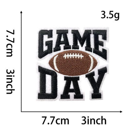 Sport 3IN Football Game Day Embroidery Patch - Clpatch