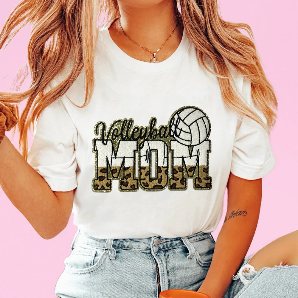 Sports Mom Chenille Patch - Volleyball, Soccer, Softball, Basketball, Baseball, Football